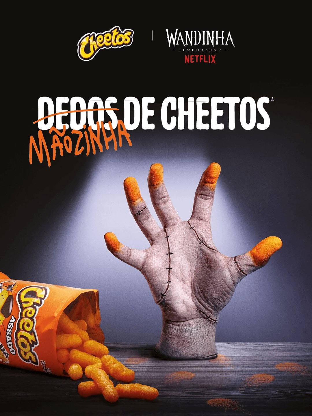 cheetos wandinha